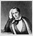 Evgeny Boratynsky by Francois Frederic Chevalier (1812-1849)