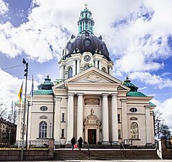 Exterior of Gustaf Vasa kyrka, Stockholm, 2024.jpg