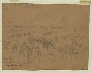 Gen. Davis (sic)-Near Paines Crossroad April 5, 1865 LCCN2004660380