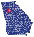 Georgia Republican Presidential Caucuses Election Results by County, 2016