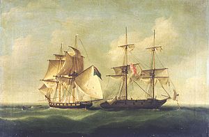 HMS Sappho capturing the Danish brig Admiral Jawl.jpg