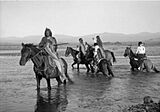 Horsemen Crossing The Los Pinos River
