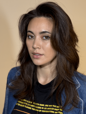 Jessica Henwick at an interview for 'The Royal Hotel'.png