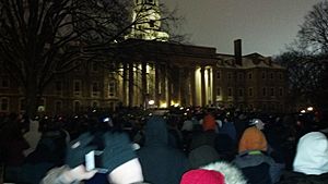Joe Paterno memorial vigil