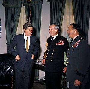 KN-C17494. President John F. Kennedy Meets with Lord Louis Mountbatten