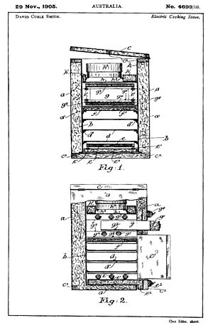 Kalgooorlie stove patent drawing