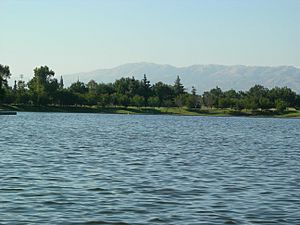 Lake Balboa, the namesake of the Lake Balboa neighborhood