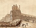 Le Pont Royal et le Pavillon de Flore, 1814 - BnF