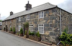 Llanfachreth Cottages south of Church