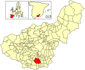 Location of Órgiva