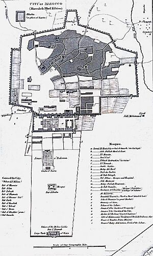 Map of Marrakesh (1830)