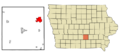 Marion County Iowa Incorporated and Unincorporated areas Pella Highlighted