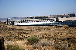 McNary Dam - seen from Washington side of Columbia River - July 2013