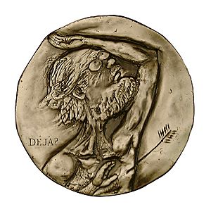 Medal by Searle titled "Searle at 70". Reverse