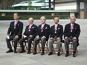 Mitsuhiro Yanagida Isamu Akasaki Saiichi Nemura Toshiro Nara and Taichiro Mitani 20111103