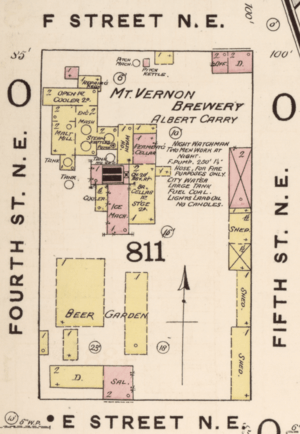 Mount Vernon Brewery Plan - 1888
