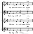 My Paddle's Keen and Bright Margaret Embers McGee 1918 four voice round