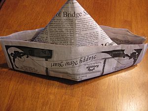 Newspaper hat