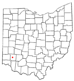Location of Lebanon, Ohio