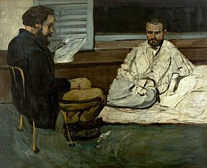 Paul Cézanne - Paul Alexis Lê um Manuscrito a Zola