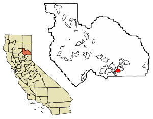 Location of Gold Mountain in Plumas County, California.