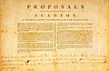 Proposal to establish George-Town Academy (Georgetown University) - 1787