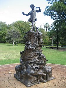 Public art - Peter Pan, Queens Gardens, Perth