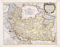 Regno di Persia con le notitie delle ... Publication Date 1679 Scarce map extending from the Eufrate to the Indo.Showing major rivers, mountains and cities. From Il Mercurio Geografico, printed by De Rossi