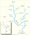 Rogue River Map US MI