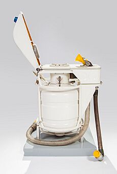Russian Space Toilet on display at the National Space Centre (2)