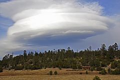 Saucer cloud over Campbell Mesa, AZ