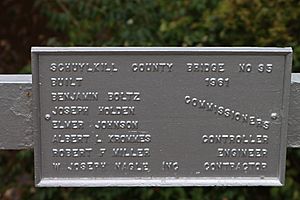 Schuylkill County Bridge No. 95 sign