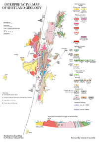 Shetland geology map
