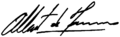 Signature of Albert II, Prince of Monaco