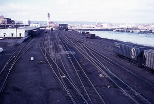 Spokane River Railyards from Division Street, 1972