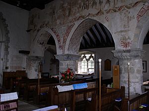 St Mary's Church West Chiltington - nave and arcade