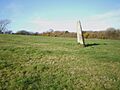 Standing Stone leaning at Dinas Cross - geograph.org.uk - 1803573