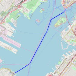 Staten Island Ferry OSM Map
