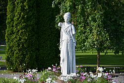 Statue of the goddess Hebe, by Johan Niclas Bystrom, Gripsholm Castle, Sweden.jpg