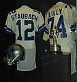 Staubach and Lilly HOF jerseys