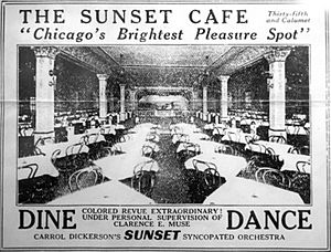 Sunset Cafe Chicago c 1923
