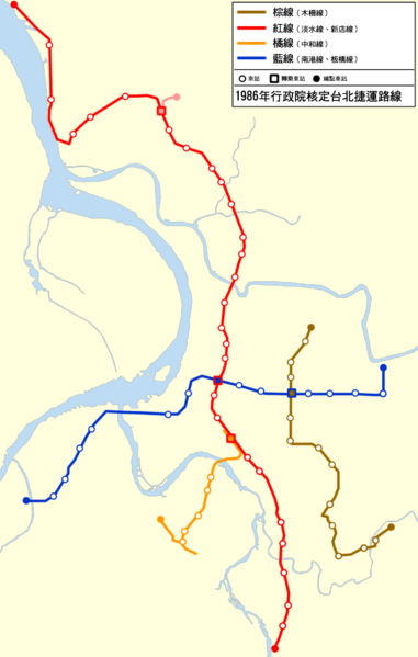 TRTS Route Map 1986