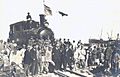 The first Locomotive arrived in Tripoli Harbor