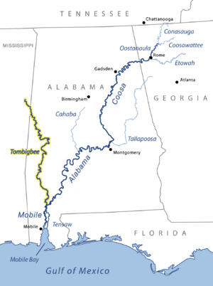 Tombigbeerivermap