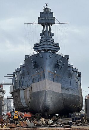 USS Texas no-blister