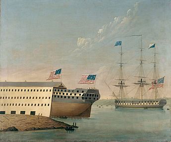 USS Washington in 1814-by-John-S-Blunt