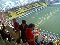 Ålgårdsläktaren och Elfsborgsläktaren Borås Arena