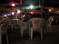 A bar at the Fiestas Patronales.