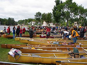 Adirondack Canoe Classic, Shore Parking