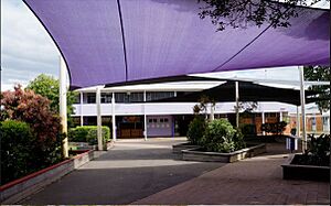 Aldridge State High School building, 2022